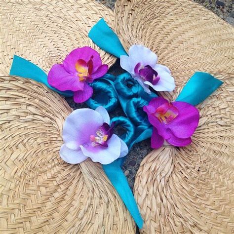 Palm Leaf Hand Fans With Orchid Raffia Fans Wedding Fans Buri Fans