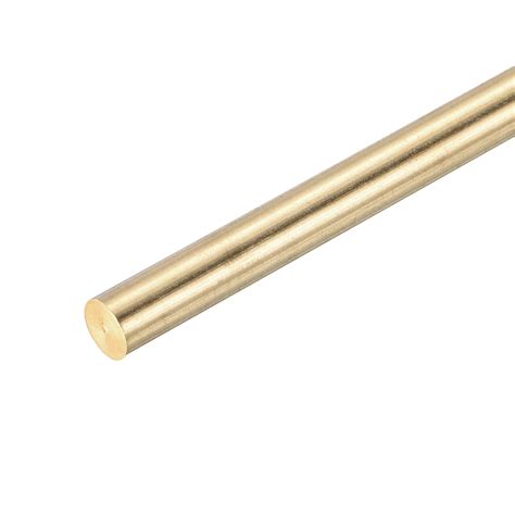 Uxcell Brass Rod Brass Solid Round Rod Mm Diameter Mm Length Lathe