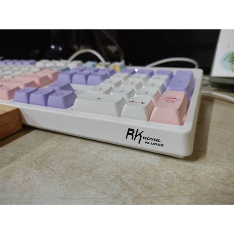 Royal Kludge RK987 Keyboard Brown Switch 104 คย ไรสาย Hot Swappable ไฟสขาว มอสอง แถมคย