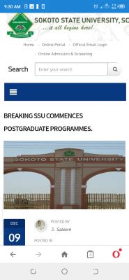 Sokoto State University set to commence postgraduate programmes - Myschool