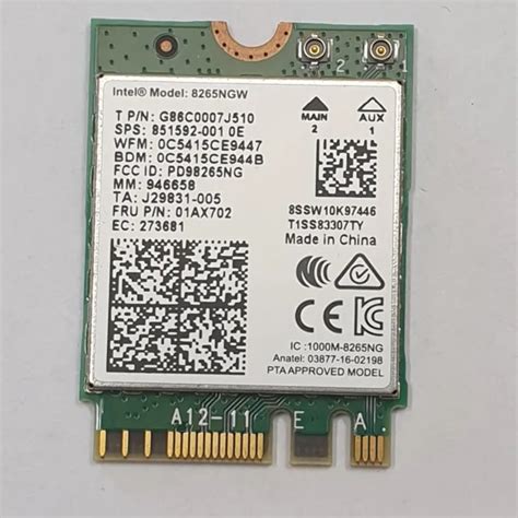 LENOVO THINKPAD T470 Wi-Fi Bluetooth Card WiFi Card Wireless £26.81 ...