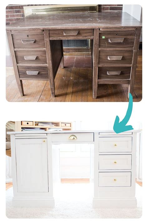 Before And After 11 Pottery Barn Knock Off Desk Furniture Makeover