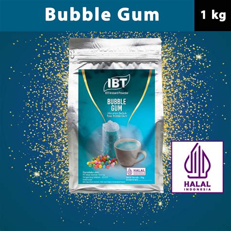 Jual Bahan Minuman Bubuk Rasa Bubble Gum Serbuk Instant IBT Drink