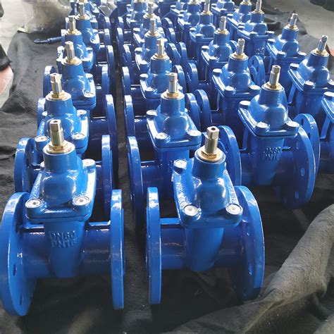 Cast Iron Bs Resilient Seat Non Rising Stem Gate Valve Dn Pn