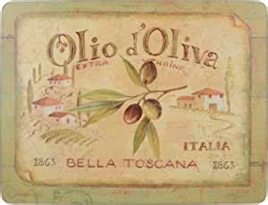 Creative Tops Olio Doliva Premium Cork Backed Medium Placemats Green