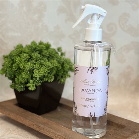 Água Perfumada para Tecidos Lavanda Roupa de Cama Banho e Amenities