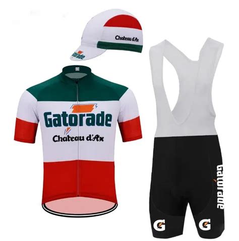 Chateau Dax Gatorade Pro Equipe De Bicicleta Manga Curta Maillot