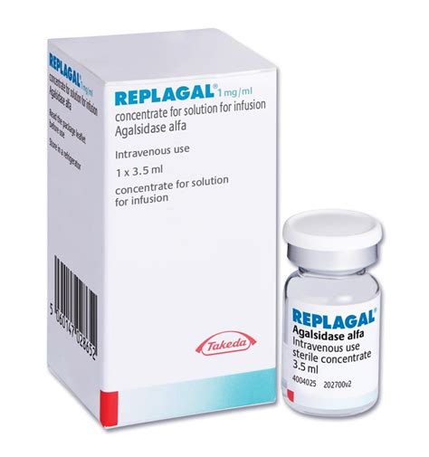 Image Of Replagal Conc For Soln For Infusion Mg Ml Mims Thailand