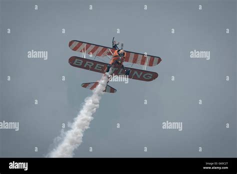 Breitling Wingwalker Biplane Aerobatic Display Plane Boeing Stearman