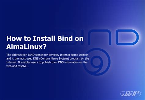 How To Install Bind On Almalinux