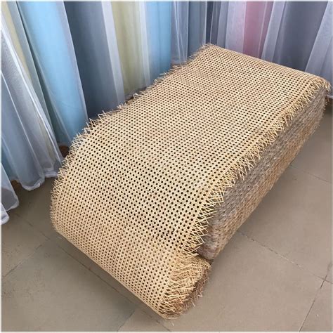 Amazon Natural Cane Rattan Webbing Mesh Roll Woven Open Mesh Cane