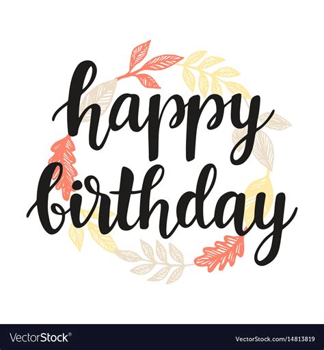 Happy birthday greeting card design template Vector Image