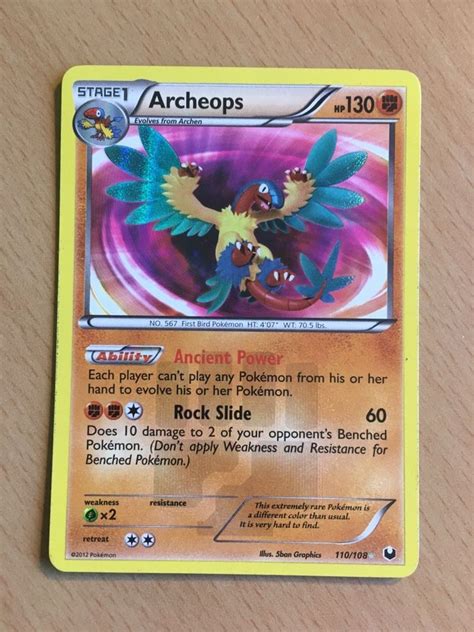 Archeops 110 108 Secret Rare Holo Carta Pokémon Especial Cascais E