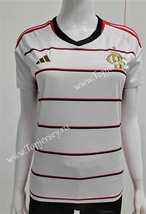 Flamengo Away White Women Thailand Soccer Jersey Aaa