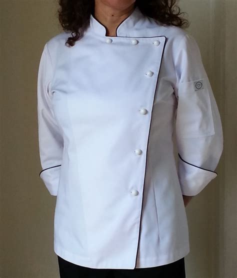 CHAQUETA CHEF BORDEAUX BLANCA MUJER Morada Del Chef