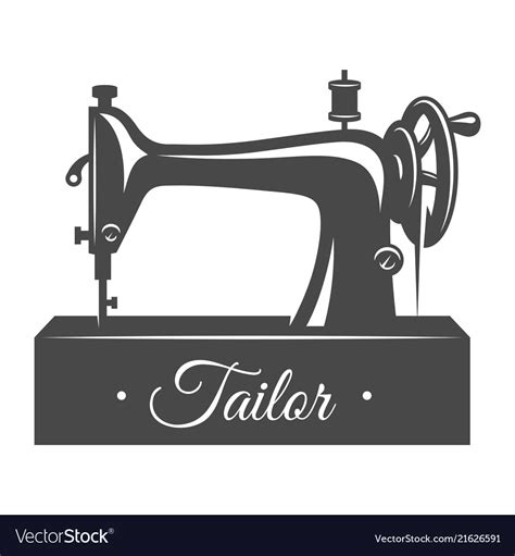 Vintage Sewing Machine Concept Royalty Free Vector Image