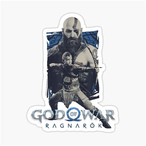 "God of War_ Ragnarok Bow and Arrow Kratos and Atreus " Sticker for ...