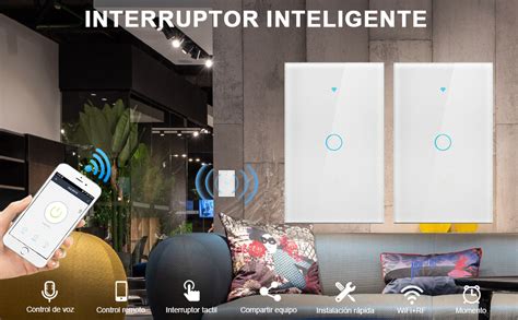 Interruptor Inteligente Wifi Con Neutro Apagador Inteligente De Luz