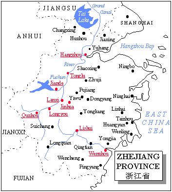 Zhejiang Map