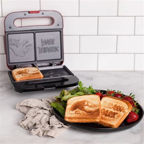 Uncanny Brands Jurassic Park Grilled Cheese Maker Small Kitchen