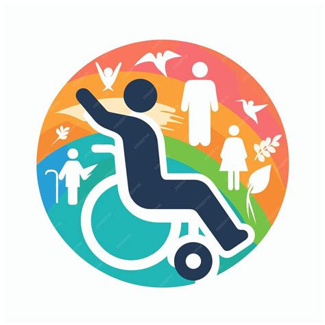 Premium Vector Disabilities Awareness Day Vector Illustration Icon Element