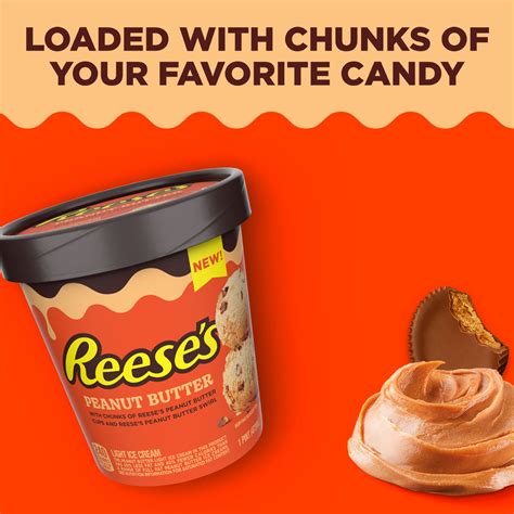 Reese S Peanut Butter Light Ice Cream With Reese S Peanut Butter Cups