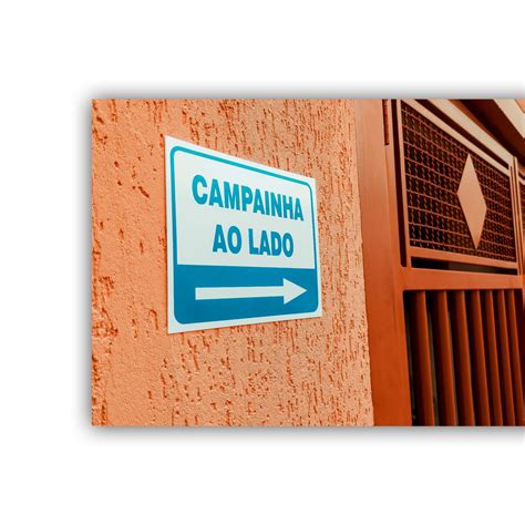 Placa Pvc Campainha Ao Lado Auto adesiva Jaime BARADEL Construções