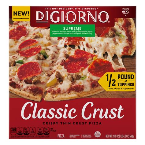 DiGiorno Frozen Pizza Supreme Classic Crust Pizza With Marinara Sauce