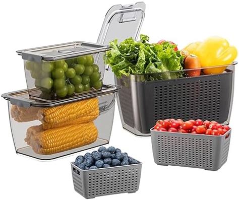 Amazon LUXEAR Fresh Produce Vegetable Fruit Storage Containers