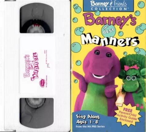 Barney Friends Collection Best Manners Vhs Video Tape Lyons Sing