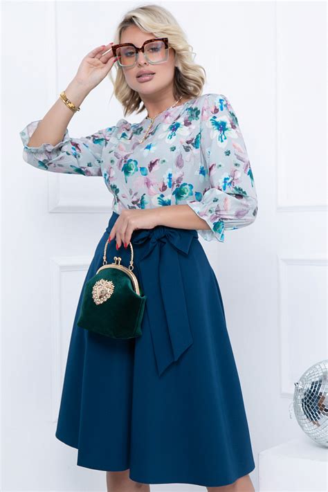Стильное платье с поясом Bellovera-17П5401 цена-5564 р. купить в ...