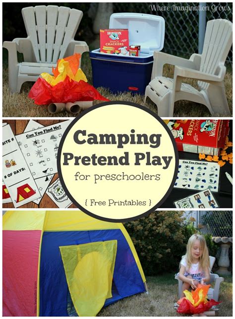 Camping Pretend Play for Preschoolers - Where Imagination Grows