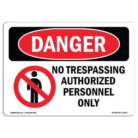 Signmission No Trespassing Authorized Personnel Only Sign Wayfair Canada