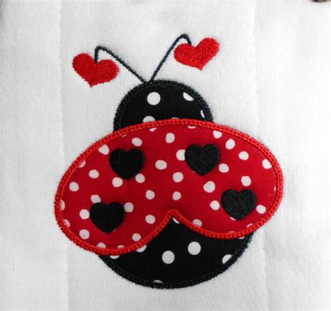 Embroidery Design Ladybug Applique Machine Embroidery Etsy