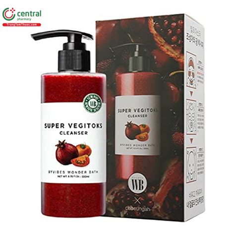 Sữa rửa mặt Super Vegitoks Cleanser giúp rửa mặt, tẩy trang, thải độc