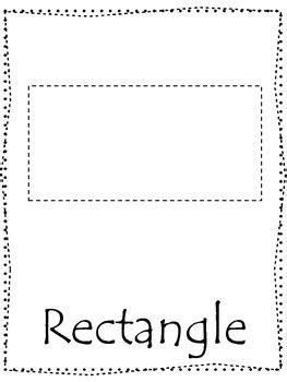 Shape tracing. Trace the Rectangle Shape. Preschool printable curriculum.