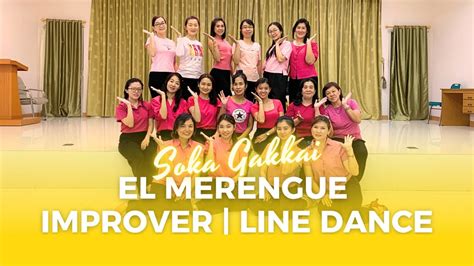 EL MERENGUE IMPROVER LINE DANCE SOKA GAKKAI YouTube