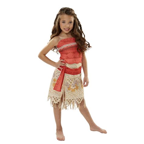 Moana Dress Costume Girls Size 4 6x Princess Cosplay Fancy Kids Child