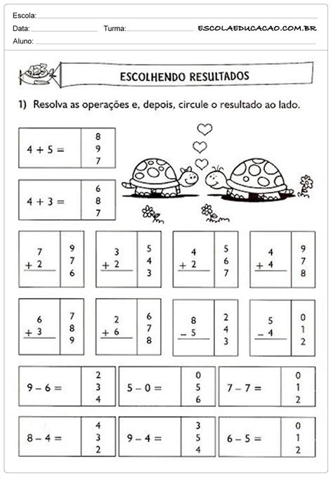 Atividades De Alfabetização Matematica 1 Ano Para Imprimir LEARNBRAZ