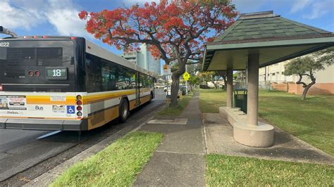 Honolulu TheBus Route 18 Ala Moana Center Bus 4022 YouTube