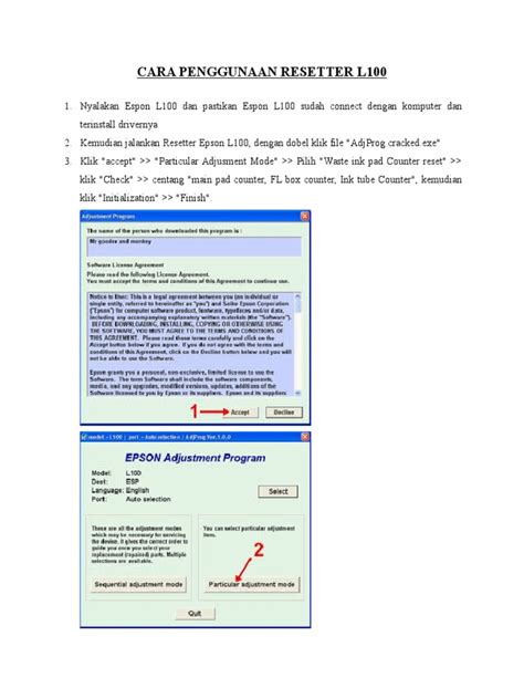 Pdf Cara Menggunakan Resetter Epson L Dokumen Tips