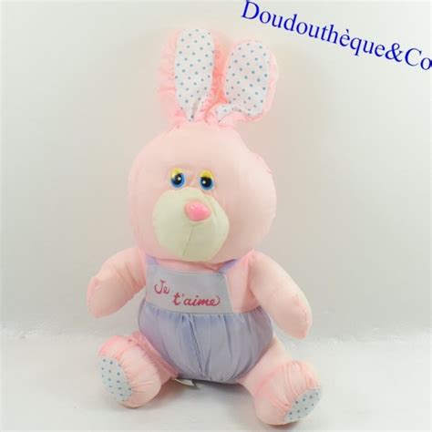 Peluche Lapin Bikin Puffalump Toile De Parachute Salopette Je T Aim