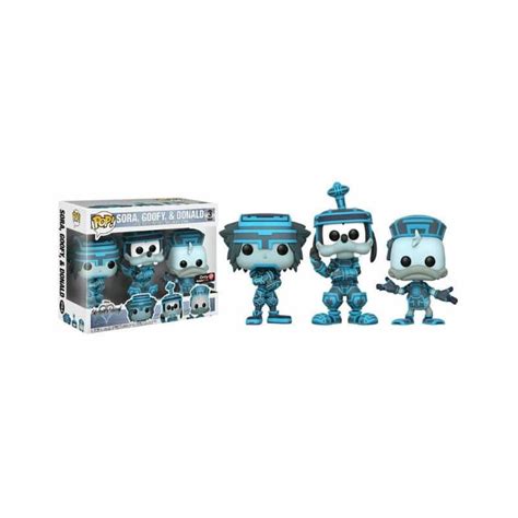 Funko Pop Sora Goofy Donald Pack Kingdom Hearts Tron Suits Gamestop