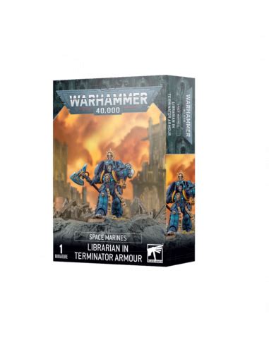 SPACE MARINE LIBRARIAN IN TERMINATOR ARMOUR Figurspel Warhammer 40k