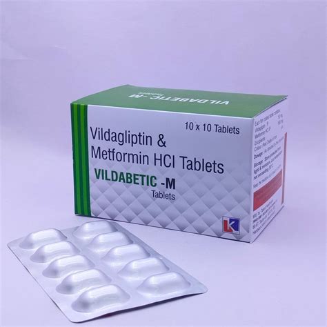 Vildagliptin And Metformin Hcl Tablets 50 Mg Packaging Size 10 10 At