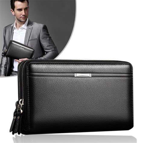 Cheap Weixier Men Wallets Coin Pocket Long Purse For Male Business