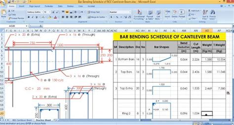 Cantilever Beam Calculator Excel Design Talk