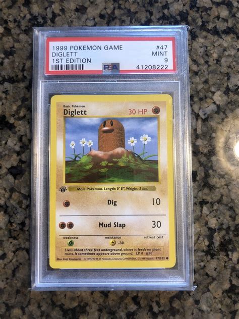 Pokemon Psa St Edition Shadowless Diglett Ebay