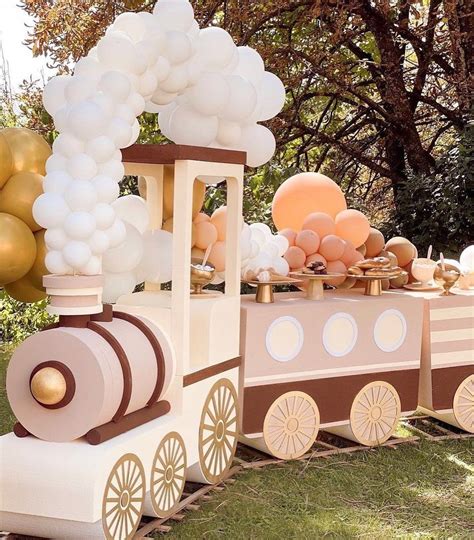 Train Theme Birthday Party Baby Boy 1st Birthday Party Birthday