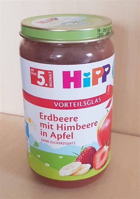 Erdbeere Mit Himbeere In Apfel Hipp G